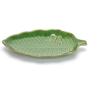 Šķīvis GREEN 23x15x2,7 cm (keramika)
